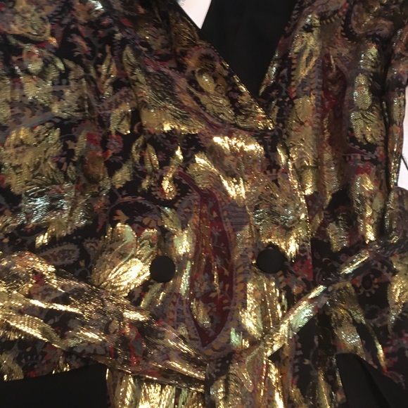 HP!💥RARE! Zara Silk Jacquard Kimono NWT - Picture 6 of 7